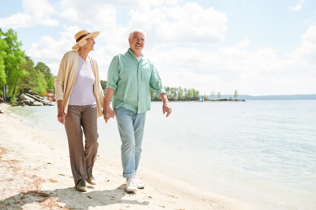 Happy Retired Couple With Wealth Management Barcelona