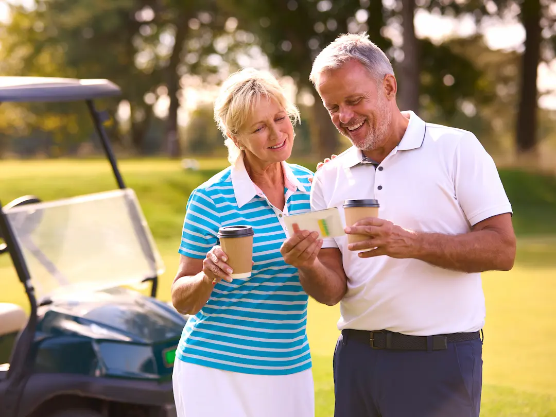 Smarter International Pensions in Europe The Expat’s Guide to Retiring Well in Europe - Retired Couple Happy on Golf Course